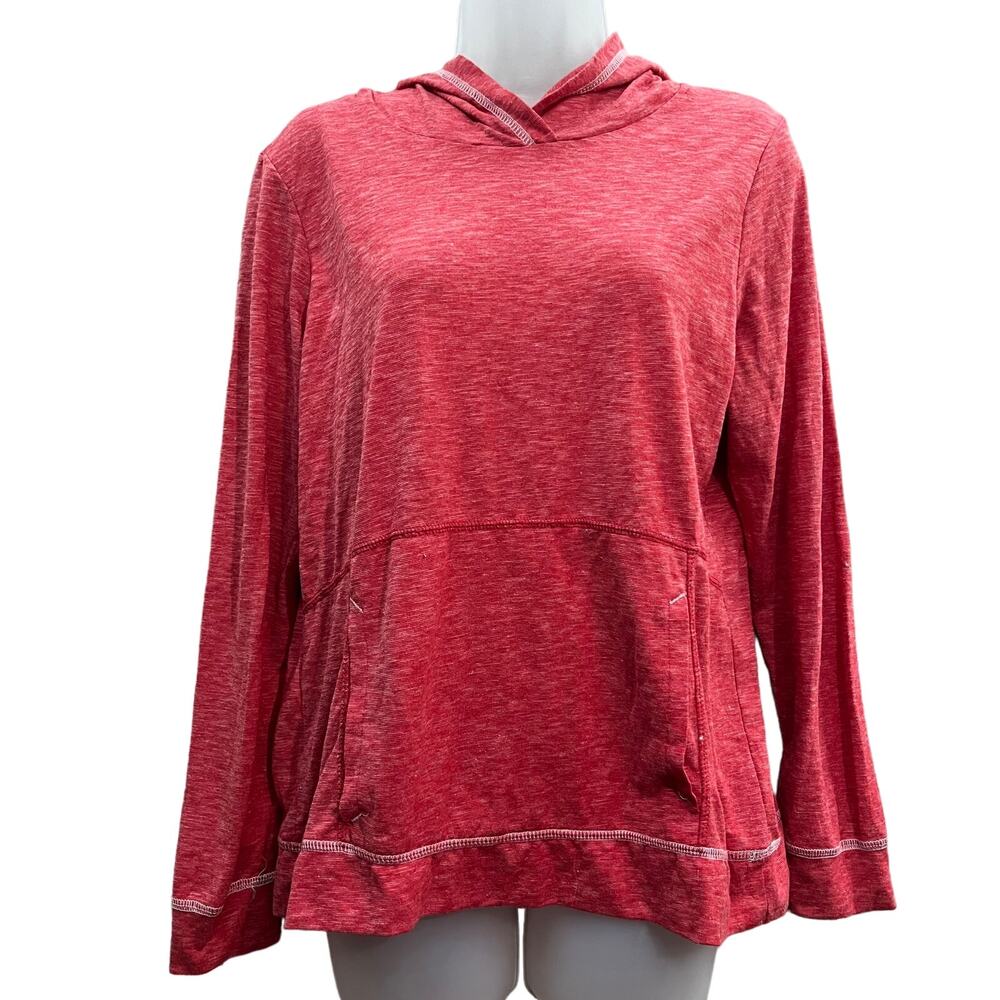 Holloway Ladies Lightweight Hoodie Size Medium Heathered Red